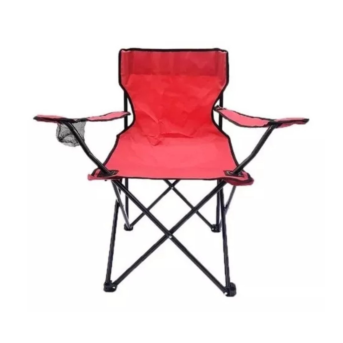 Silla De Jardín Plegable En Aluminio Y Lona Con Posavasos - TECNO MAT