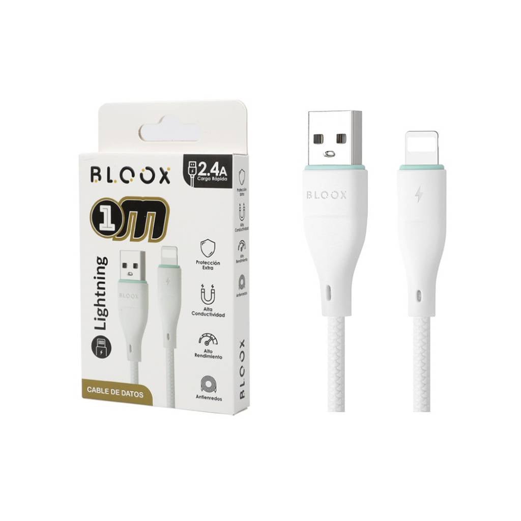 Cable de Datos BLOOX USB A a Lightning PVC 100cm - TECNO MAT