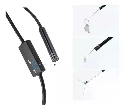 Camara Endoscopio 3.5 Metros 3 En 1 Usb Y Usb Tipo C - TECNO MAT