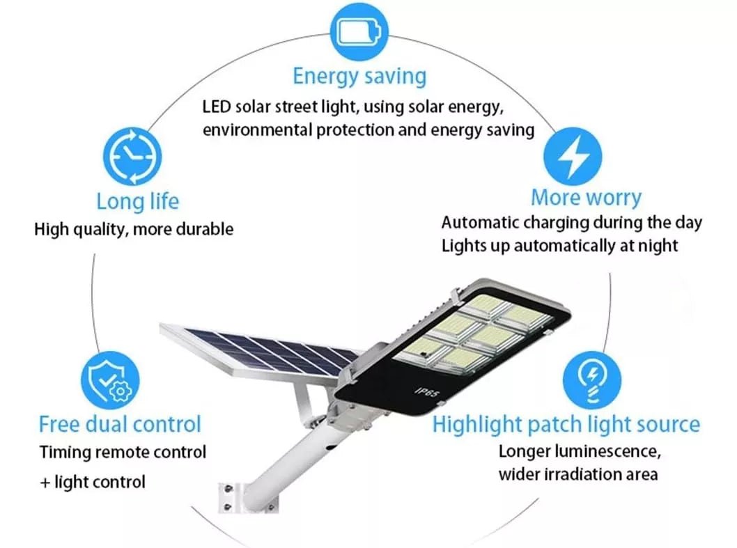 Foco Solar Led Exterior 400w Sensor Movimiento Y Luminosidad - TECNO MAT