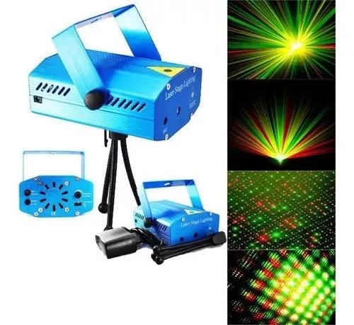 Laser Multipunto Audioritmico Rojo-verde - TECNO MAT