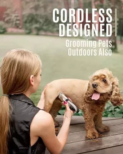 Maquina Cortar Pelo Cortapelo Inalambrica Gato Perro Mascota - TECNO MAT
