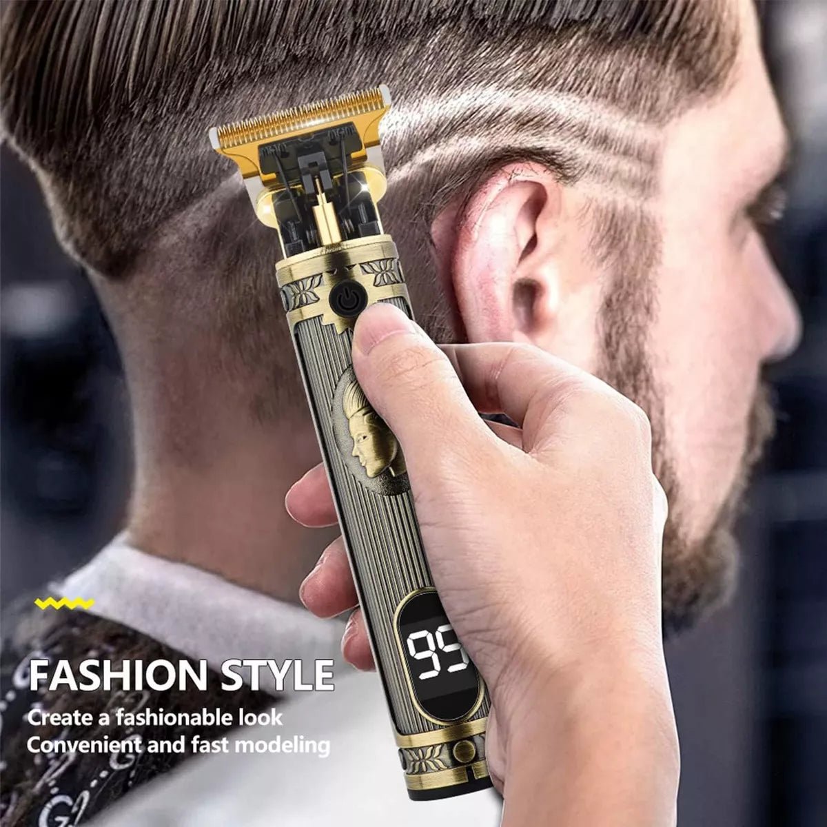 Maquina Patillera Barberia Peluqueria Dibujo Corte Barba - TECNO MAT
