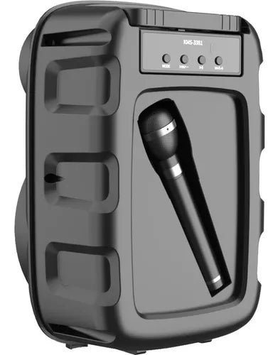 Parlante Portátil 30cm Con Bluetooth + Micrófono Y Luz Led - TECNO MAT